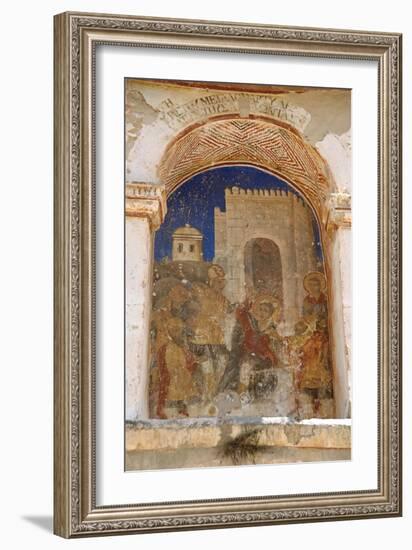 Greece. Mystras. Metropolitan Church of Saint Demetrius (Agios Dimitrios). Painting Murals. Scene…-null-Framed Giclee Print