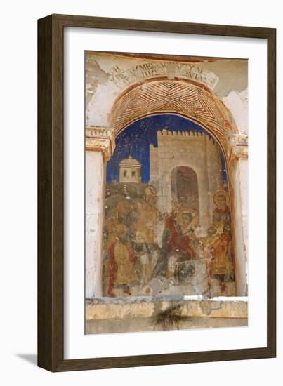 Greece. Mystras. Metropolitan Church of Saint Demetrius (Agios Dimitrios). Painting Murals. Scene…-null-Framed Giclee Print