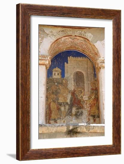 Greece. Mystras. Metropolitan Church of Saint Demetrius (Agios Dimitrios). Painting Murals. Scene…-null-Framed Giclee Print