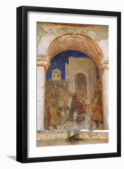 Greece. Mystras. Metropolitan Church of Saint Demetrius (Agios Dimitrios). Painting Murals. Scene…-null-Framed Giclee Print