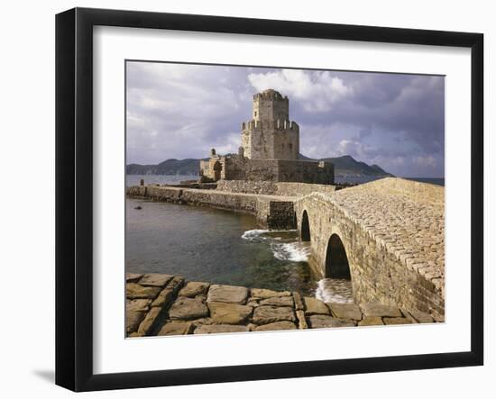 Greece, Peloponnes, Methoni, Fortress-Thonig-Framed Photographic Print