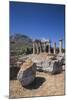 Greece, Peloponnese, Corinth, Ancient Corinth, Temple of Apollo-Walter Bibikow-Mounted Photographic Print