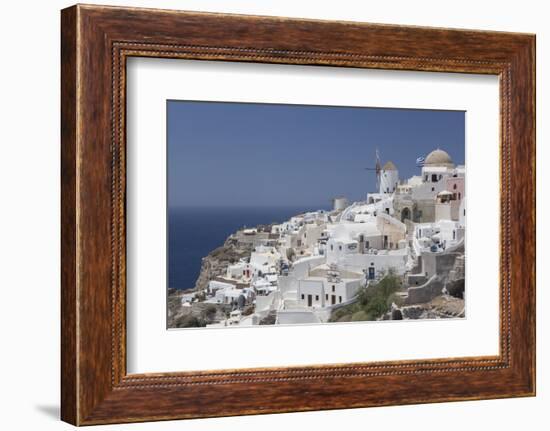 Greece, Santorini, Ia and Aegean Sea.-Merrill Images-Framed Photographic Print