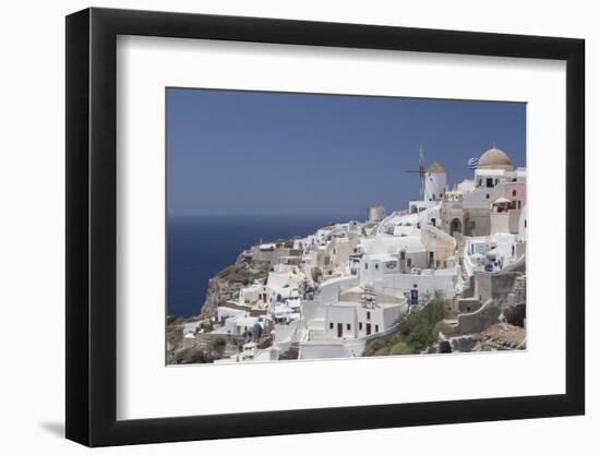 Greece, Santorini, Ia and Aegean Sea.-Merrill Images-Framed Photographic Print