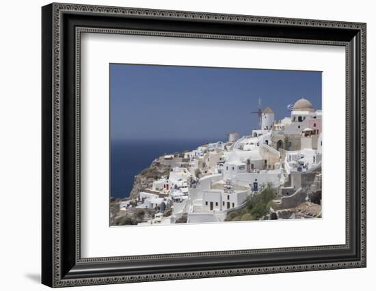 Greece, Santorini, Ia and Aegean Sea.-Merrill Images-Framed Photographic Print