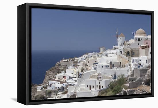 Greece, Santorini, Ia and Aegean Sea.-Merrill Images-Framed Premier Image Canvas