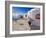 Greece, Santorini, Oia. House balcony with ocean view.-Jaynes Gallery-Framed Photographic Print