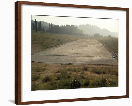 Greece, Stadium Running Track at Archaeological Site of Olympia-null-Framed Giclee Print