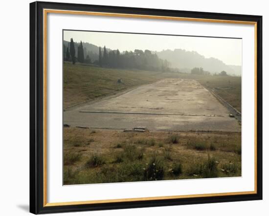 Greece, Stadium Running Track at Archaeological Site of Olympia-null-Framed Giclee Print