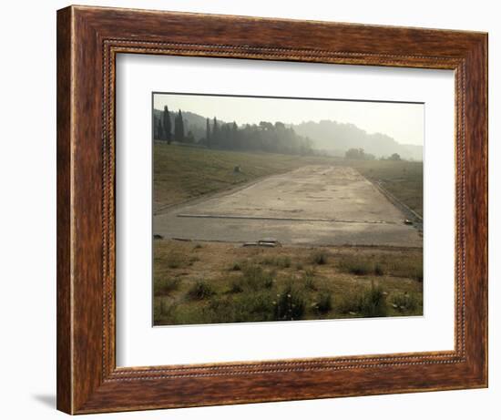 Greece, Stadium Running Track at Archaeological Site of Olympia-null-Framed Giclee Print