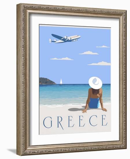 Greece-Steve Thomas-Framed Giclee Print