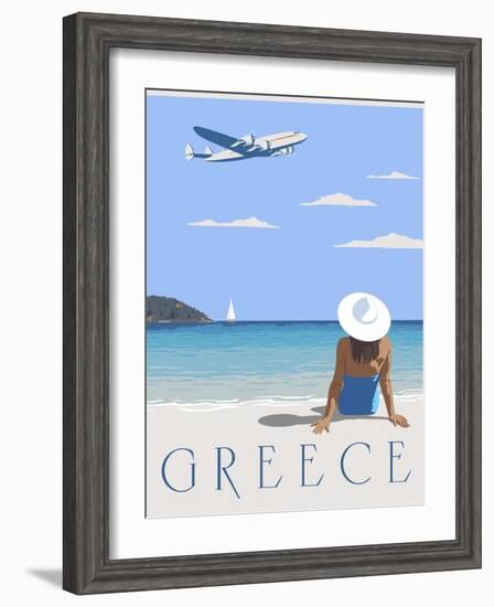 Greece-Steve Thomas-Framed Giclee Print