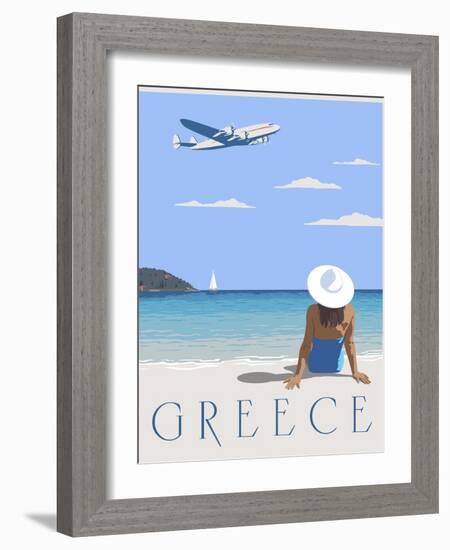 Greece-Steve Thomas-Framed Giclee Print