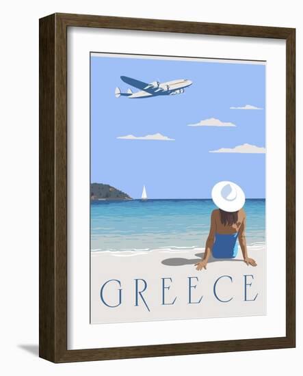 Greece-Steve Thomas-Framed Giclee Print