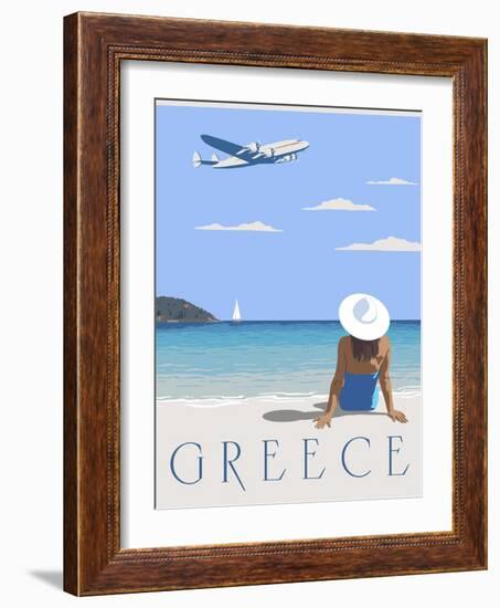 Greece-Steve Thomas-Framed Giclee Print