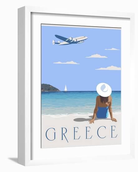 Greece-Steve Thomas-Framed Giclee Print