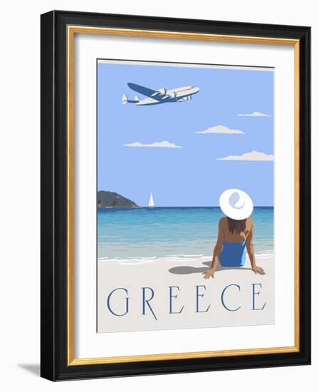 Greece-Steve Thomas-Framed Giclee Print