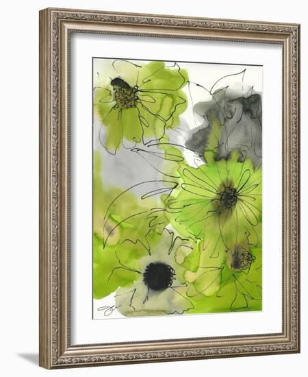 Greeen and Grey-Jodi Pedri-Framed Art Print