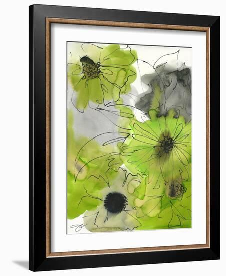 Greeen and Grey-Jodi Pedri-Framed Art Print