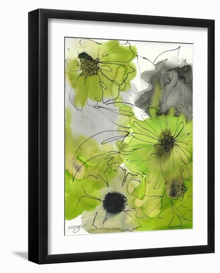 Greeen and Grey-Jodi Pedri-Framed Art Print