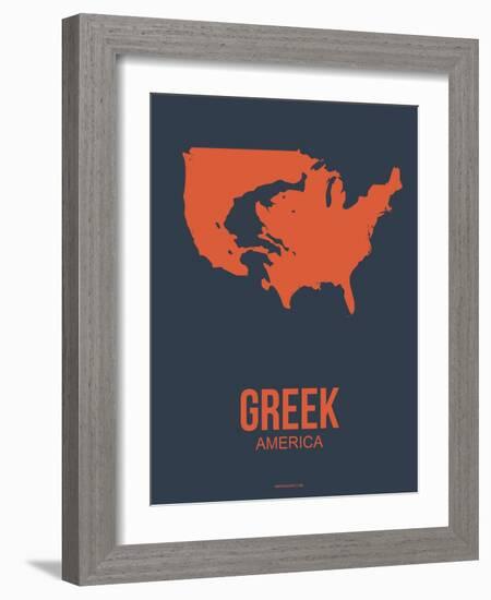 Greek America Poster 3-NaxArt-Framed Art Print