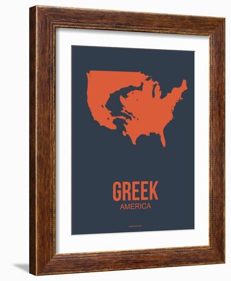 Greek America Poster 3-NaxArt-Framed Art Print