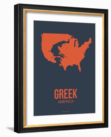 Greek America Poster 3-NaxArt-Framed Art Print