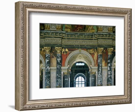 Greek Art and Egyptian Art, 1890, Fresco-Gustav Klimt-Framed Giclee Print