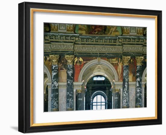 Greek Art and Egyptian Art, 1890, Fresco-Gustav Klimt-Framed Giclee Print