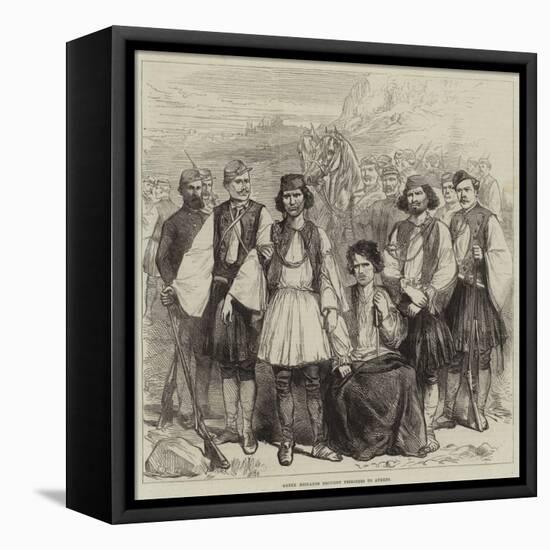 Greek Brigands Brought Prisoners to Athens-null-Framed Premier Image Canvas