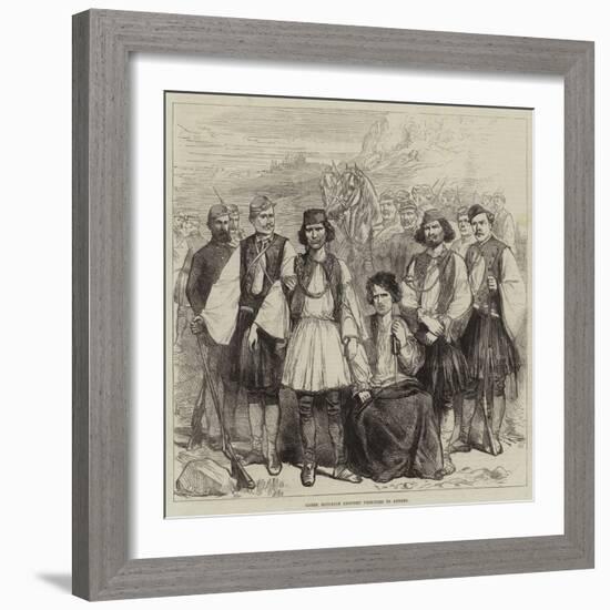 Greek Brigands Brought Prisoners to Athens-null-Framed Giclee Print