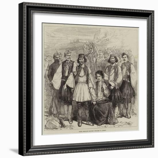 Greek Brigands Brought Prisoners to Athens-null-Framed Giclee Print