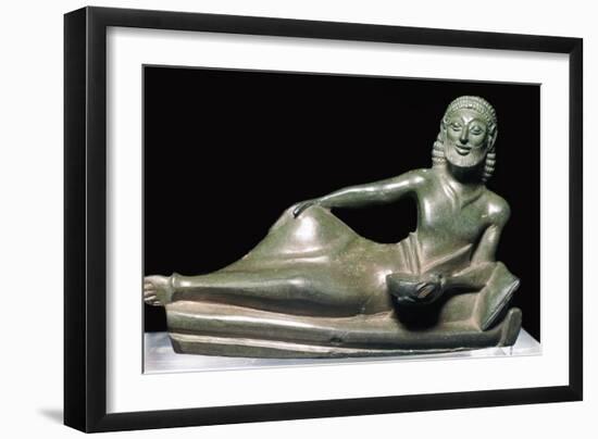 Greek bronze of a banqueter-Unknown-Framed Giclee Print