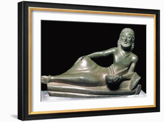 Greek bronze of a banqueter-Unknown-Framed Giclee Print