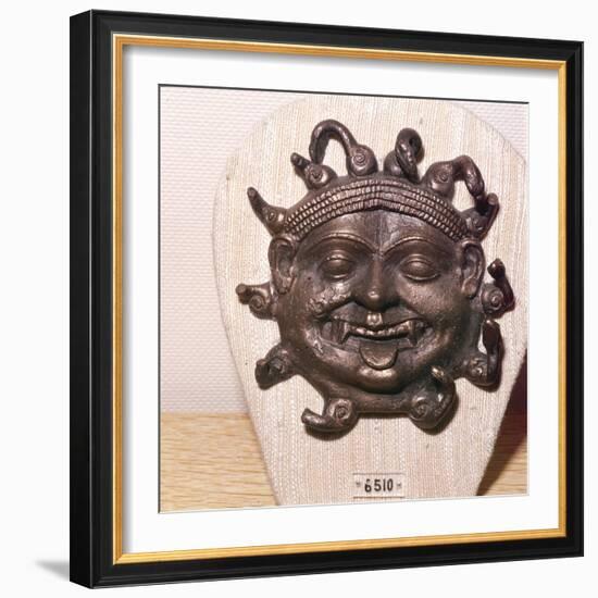 Greek Bronze of a Gorgon's Head, c4th century BC-Unknown-Framed Giclee Print