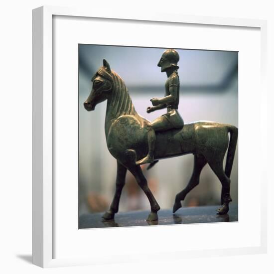 Greek bronze of a horseman-Unknown-Framed Giclee Print