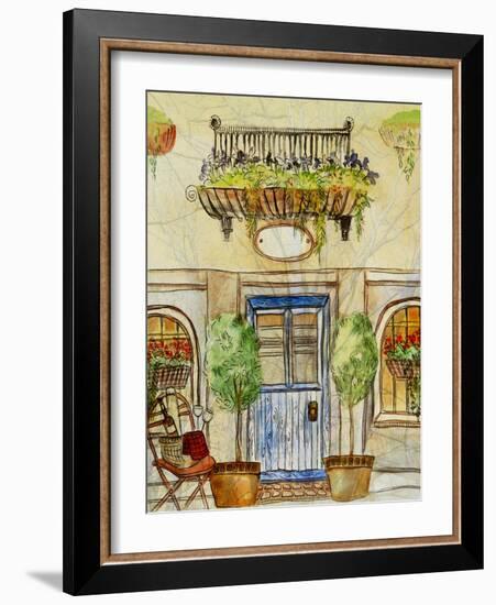 Greek Caf? IV-Danielle Harrington-Framed Art Print