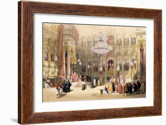 Greek Church of the Holy Sepulchre, Jerusalem, April 11th 1839-David Roberts-Framed Giclee Print