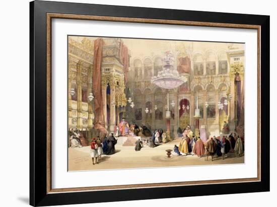 Greek Church of the Holy Sepulchre, Jerusalem, April 11th 1839-David Roberts-Framed Giclee Print