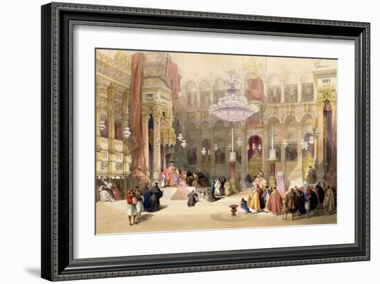 Greek Church of the Holy Sepulchre, Jerusalem, April 11th 1839-David Roberts-Framed Giclee Print