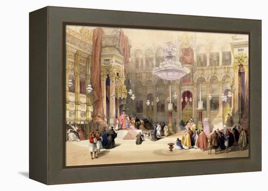 Greek Church of the Holy Sepulchre, Jerusalem, April 11th 1839-David Roberts-Framed Premier Image Canvas