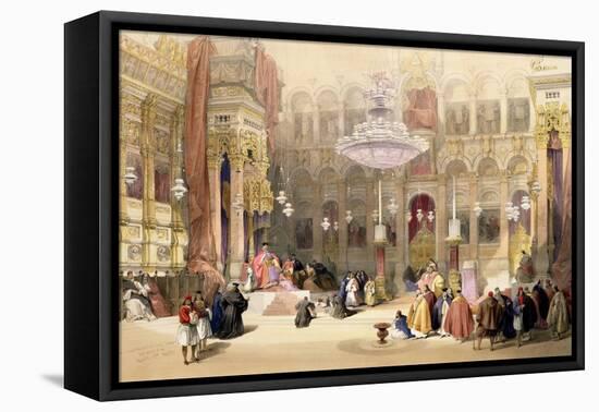 Greek Church of the Holy Sepulchre, Jerusalem, April 11th 1839-David Roberts-Framed Premier Image Canvas