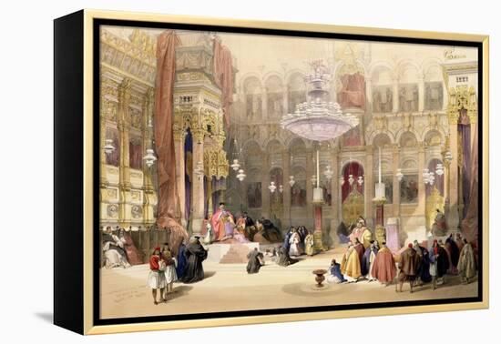 Greek Church of the Holy Sepulchre, Jerusalem, April 11th 1839-David Roberts-Framed Premier Image Canvas