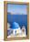 Greek Church with Blue Dome and Pink Bell Tower-Neale Clark-Framed Premier Image Canvas