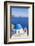 Greek Church with Blue Dome and Pink Bell Tower-Neale Clark-Framed Photographic Print