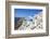 Greek Church with Three Blue Domes in the Village of Oia-Neale Clark-Framed Photographic Print