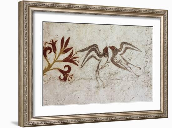 Greek Civilization Depicting Spring, from Akrotiri, Thera, Santorini-null-Framed Giclee Print