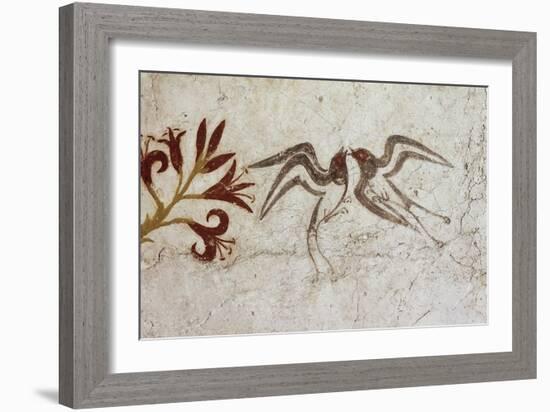 Greek Civilization Depicting Spring, from Akrotiri, Thera, Santorini-null-Framed Giclee Print