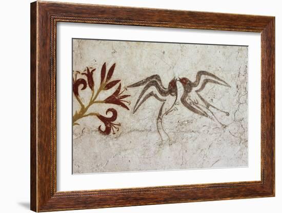 Greek Civilization Depicting Spring, from Akrotiri, Thera, Santorini-null-Framed Giclee Print