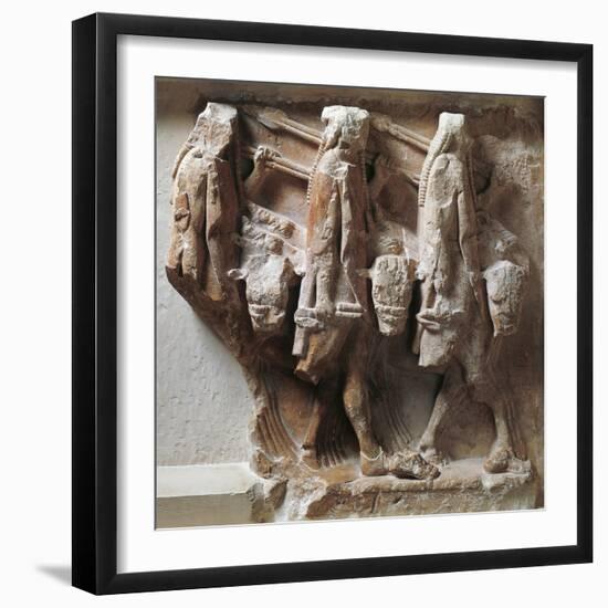 Greek Civilization, Metope Depicting Cattle Raid from Treasury of Sikyon of Delphi-null-Framed Giclee Print